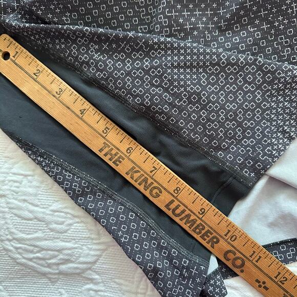 Lululemon Men's Black Gray Geometric Print Drawstring Pull On Shorts Size XL - Picture 3 of 6